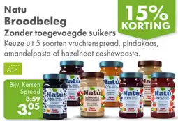Gezond & Wel Natu Broodbeleg Zonder toegevoegde suikers aanbieding