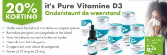 Gezond & Wel it's Pure Vitamine D3 aanbieding