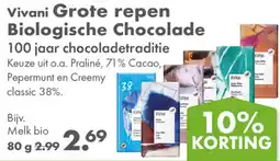 Gezond & Wel Vivani Grote repen Biologische Chocolade aanbieding