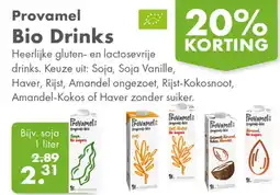 Gezond & Wel Provamel Bio Drinks aanbieding