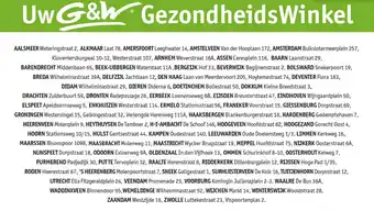 Gezond & Wel UwG&W GezondheidsWinkel aanbieding