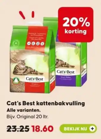 Pets Place Cat's Best kattenbakvulling aanbieding