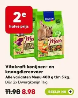 Pets Place Vitakraft konijnen en knaagdierenvoer aanbieding