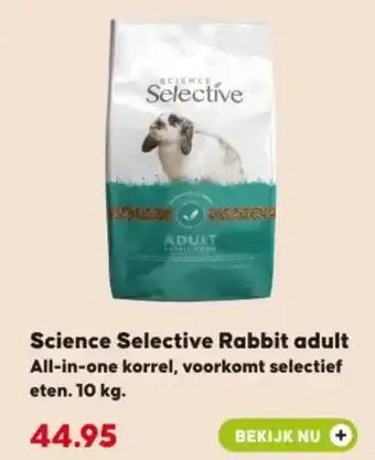 Pets Place Science Selective Rabbit adult aanbieding
