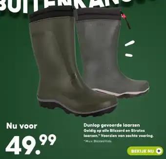 Pets Place Dunlop gevoerde laarzen aanbieding