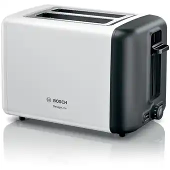 Bol.com Bosch TAT3P421 - DesignLine - Broodrooster - Wit/Zwart aanbieding