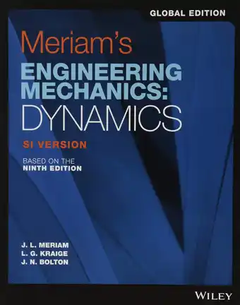 Amazon Meriam's Engineering Mechanics: Dynamics, Global Edition aanbieding