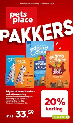 Boerenbond Edgard&Cooper honden- en kattenvoeding aanbieding