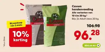 Boerenbond Cavom hondenvoeding aanbieding