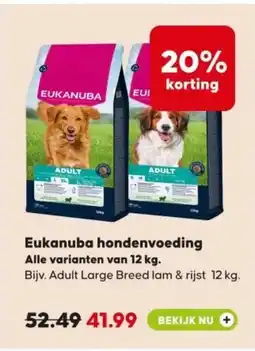 Boerenbond Eukanuba hondenvoeding aanbieding