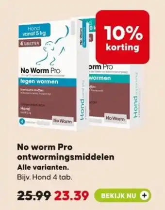 Boerenbond No worm Pro ontwormingsmiddelen aanbieding