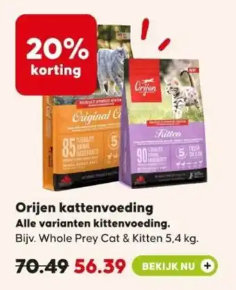 Boerenbond Orijen kattenvoeding aanbieding