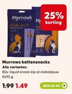 Boerenbond Murrows kattensnacks aanbieding