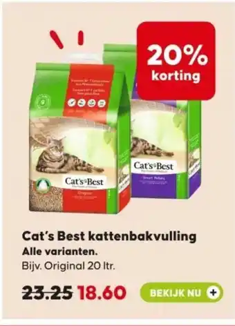 Boerenbond Cat's Best kattenbakvulling aanbieding