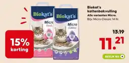 Boerenbond Biokat's Biokat's kattenbakvulling aanbieding