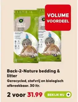 Boerenbond Back 2 Nature bedding & litter aanbieding