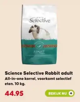 Boerenbond Science Selective Rabbit adult aanbieding