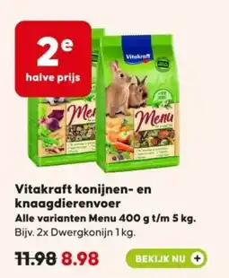 Boerenbond Vitakraft konijnen en knaagdierenvoer aanbieding