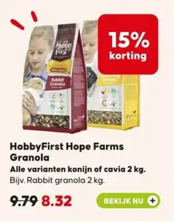 Boerenbond HobbyFirst Hope Farms Granola aanbieding