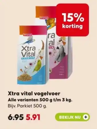 Boerenbond Xtra vital vogelvoer aanbieding