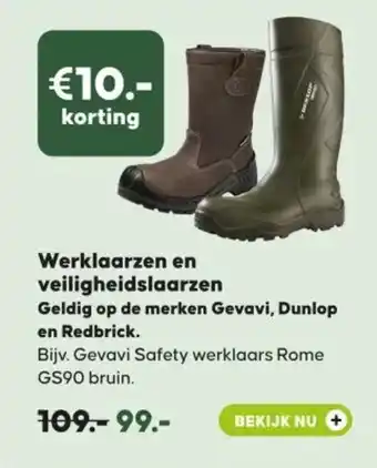 Boerenbond Werklaarzen en veiligheidslaarzen aanbieding