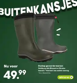 Boerenbond Dunlop gevoerde laarzen aanbieding