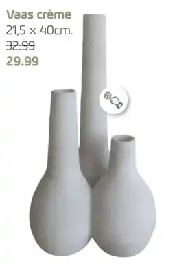 Coppelmans Vaas crème aanbieding