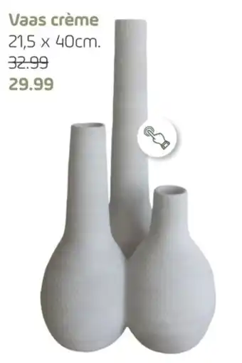 Coppelmans Vaas crème aanbieding