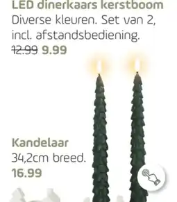 Coppelmans LED dinerkaars kerstboom aanbieding