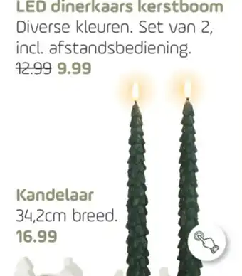 Coppelmans LED dinerkaars kerstboom aanbieding