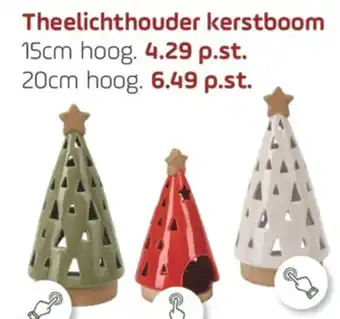 Coppelmans Theelichthouder kerstboom aanbieding