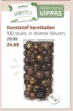 Coppelmans Kunststof kerstballen aanbieding