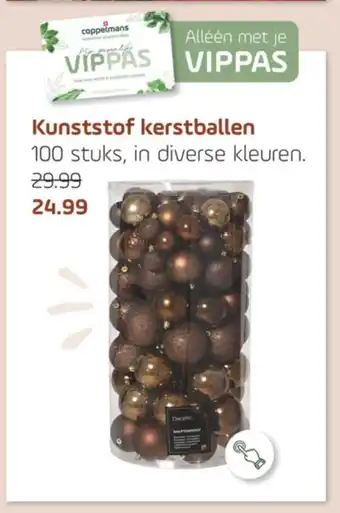 Coppelmans Kunststof kerstballen aanbieding