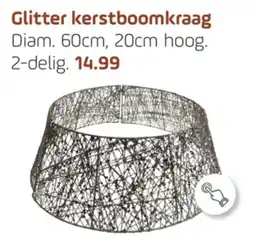 Coppelmans Glitter kerstboomkraag aanbieding