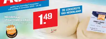 Dagwinkel Weidenaar shoarmabroodjes aanbieding