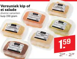 Dagwinkel Versuniek kip of ei salade aanbieding