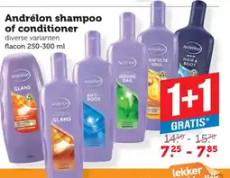 Dagwinkel Andrélon shampoo of conditioner aanbieding