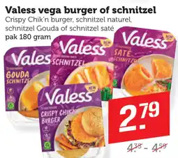 Dagwinkel Valess vega burger of schnitzel aanbieding