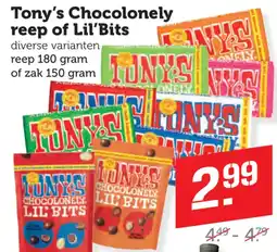 Dagwinkel Tony's Chocolonely reep of Lil'Bits aanbieding