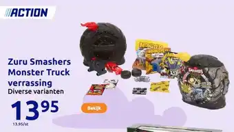 Action Zuru Smashers Monster Truck verrassing aanbieding