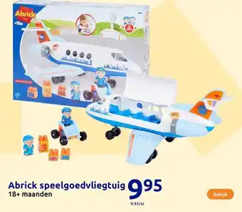 Action Abrick speelgoedvliegtuig aanbieding