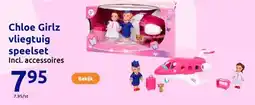 Action Chloe Girlz vliegtuig speelset aanbieding