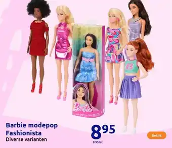 Action Barbie modepop Fashionista aanbieding