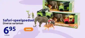 Action Safari-speelgoedset aanbieding