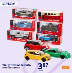 Action Welly Nex modelauto aanbieding