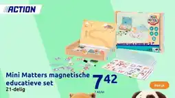 Action Mini Matters magnetische educatieve set aanbieding