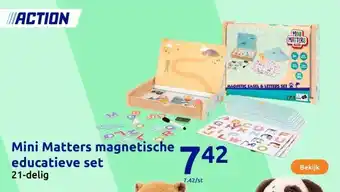 Action Mini Matters magnetische educatieve set aanbieding