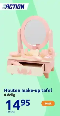 Action Houten make-up tafel aanbieding