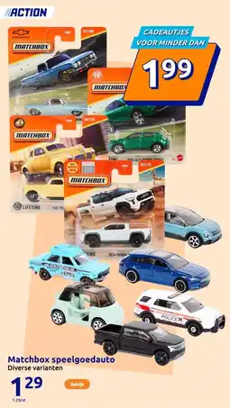 Action Matchbox speelgoedauto aanbieding