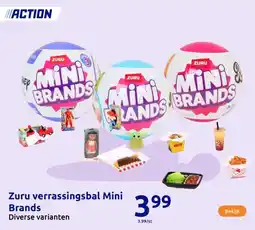 Action Zuru verrassingsbal Mini Brands aanbieding